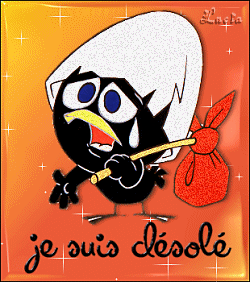 Gif animé je suis désolé Caliméro